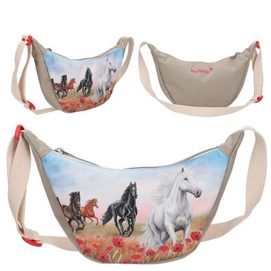 Depesche 1 Stueck Miss Melody Kleine Halbmond Umhaengetasche POPPY SAND