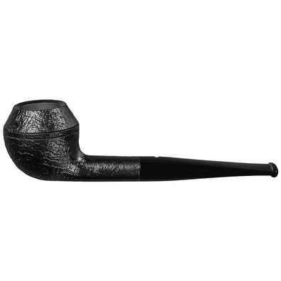 VAUEN Pfeife Six 505, schwarz, sandgestrahlt, 6mm Filter, Weißpunkt