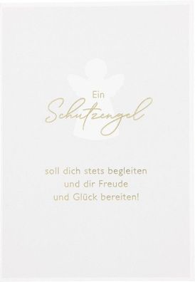 Besonders schoen Klappkarte - Ein Schutzengel soll dich stets