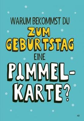 Musikkarten mit ßberraschung und Sound-Warum bekommst Du zum Geburtstag eine Pimmelka