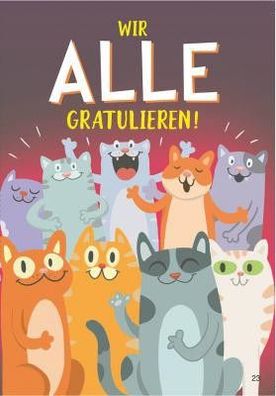 Musikkarten mit ßberraschung und Sound Wir alle gratulieren!