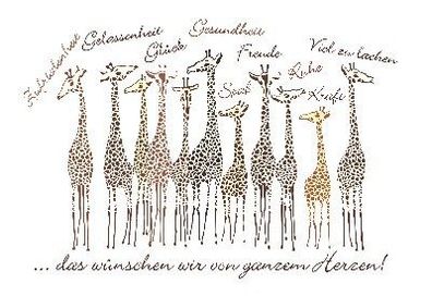 Cartolini Klappkarte mit Spruechen 039B von ganzem Herzen!