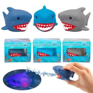 1x Dino World Bade-Hai mit Licht Underwater 6,5x6,5x5cm