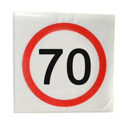 Servietten 70 - zum 70. Geburtstag , 12-tlg. zum 70. Geburtstag