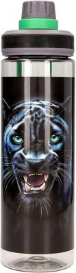 Adventure World Panther - Transparente Trinkflasche in Schwarz-Gruen ca. 700 ml