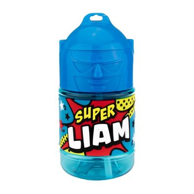 Wasserflasche f. Kinder mit Namen fuer Schule und Freizeit-BPA frei-Trinkflasche Liam