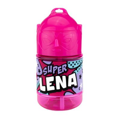 Wasserflasche f. Kinder mit Namen fuer Schule und Freizeit-BPA frei-Trinkflasche Lena