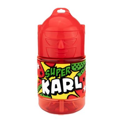 Wasserflasche f. Kinder mit Namen fuer Schule und Freizeit-BPA frei-Trinkflasche Karl