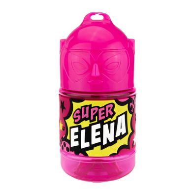 Wasserflasche f. Kinder mit Namen fuer Schule und Freizeit-BPA frei-Trinkflasche Elen