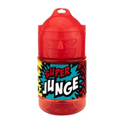 Wasserflasche f. Kinder mit Namen fuer Schule und Freizeit-BPA frei-Trinkflasche Jung