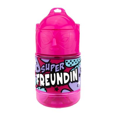 Wasserflasche f. Kinder mit Namen fuer Schule und Freizeit-BPA frei-Trinkflasche Freu