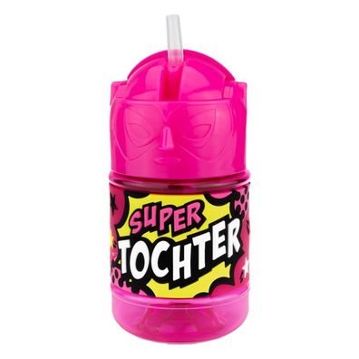 Wasserflasche f. Kinder mit Namen fuer Schule und Freizeit-BPA frei-Trinkflasche Toch