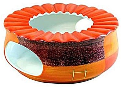 ChaCult Stoevchen Serie Patricia 8cm aus Keramik mit Goldauflage