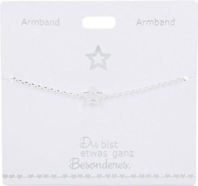Versilbertes Armband mit Stern (Symbol)