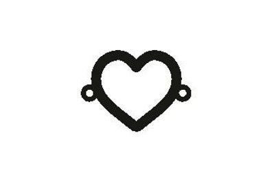 Versilbertes Armband mit Spruch Herz (Symbol)