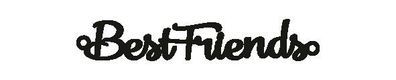 Versilbertes Armband mit Spruch Best Friends