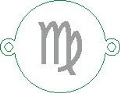 Versilbertes Armband mit Sternzeichen Jungfrau