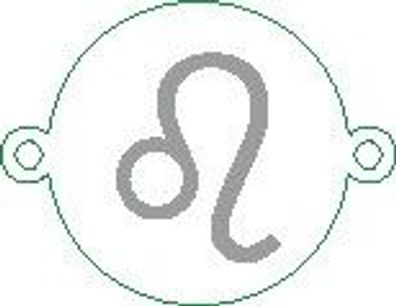 Versilbertes Armband mit Sternzeichen Loewe