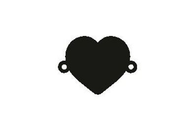 Versilbertes Armband mit Namen Herz (Symbol)