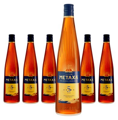6 x Metaxa 5 Sterne - 1 Liter