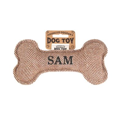 Quietschender Hunde Knochen form-Hundespielzeug Sam