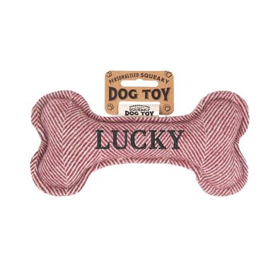 Quietschender Hunde Knochen form-Hundespielzeug Lucky