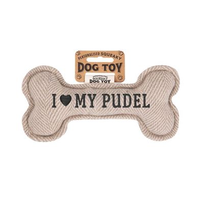 Quietschender Hunde Knochen form-Hundespielzeug Pudel