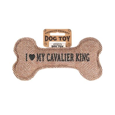 Quietschender Hunde Knochen form-Hundespielzeug Cavalier King
