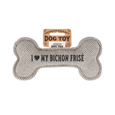Quietschender Hunde Knochen form-Hundespielzeug Bichon Frise