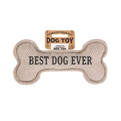 Quietschender Hunde Knochen form-Hundespielzeug Best Dog Ever -cream