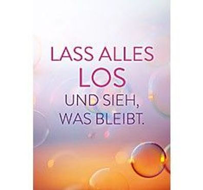 Groh Magnet mit witzigem Spruch Lass alles los und sieh, was bleibt