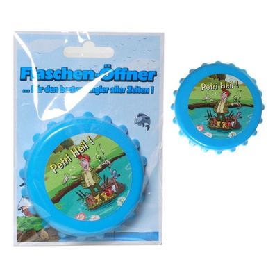 ßâ€?ffner Kronkorken - Petri Heil - fuer Angler