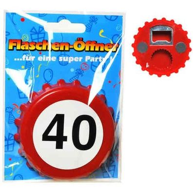 Bieroeffner Kronkorken 40. Geburtstag