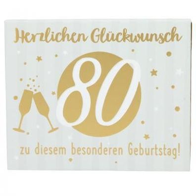 Wunscherfßller Soundboxen Zahlengeburtstage 1 Stueck - Herzlichen Glueckwunsch 80 zu