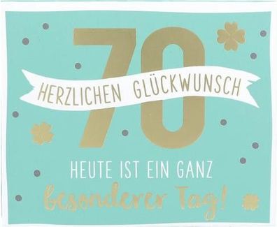 Wunscherfßller Soundboxen Zahlengeburtstage 1 Stueck - 70 Herzlichen Glueckwunsch!-