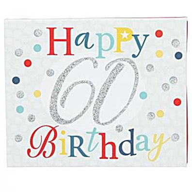 Wunscherfßller Soundboxen Zahlengeburtstage 1 Stueck - Happy 60 Birthday - zum 60. Ge