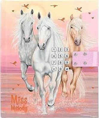 Miss Melody - Tagebuch mit Zahlen-Code und Sound fuer Pferdeliebhaber