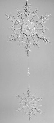 formano Deko Haenger Eiskristall, 2 tlg., 45 cm aus Acryl