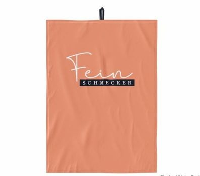 la vida GmbH Feinschmecker Geschirrtuch, Koralle, Baumwolle, mit Aufhaenger