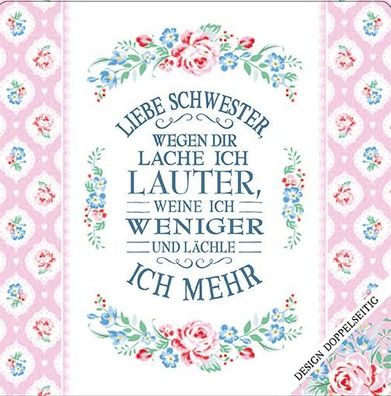 Cook Shop Geschirrtuch Liebe Schwester, wegen dir