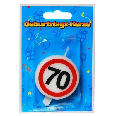 Tortenkerze -Siebzig- 70. Geburtstag- Zahlenkerze 20g (Grundpreis 100g: 39,75 EUR)