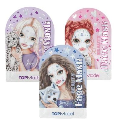3 Stueck TOPModel Beauty and Me Tuchmasken-Set, Tierisch Pflegend, Dermatologisch Get