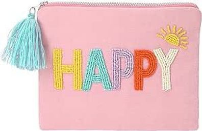 TOPModel Juicy - Kosmetiktasche in Pink, mit Perlenstickerei