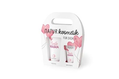 la Vida Kosmetik-Geschenkset fuer "Beste Mama", Duschgel + Handcreme, Naturkosmetik