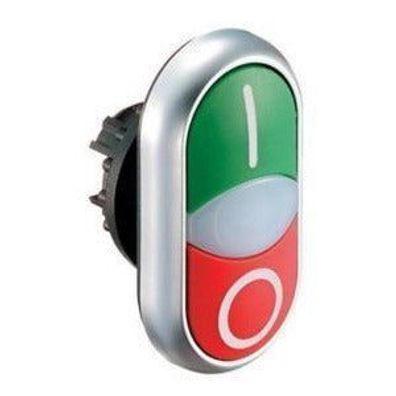 Eaton M22-DDL-GR-X1/X0 - Double actuator pushbutton