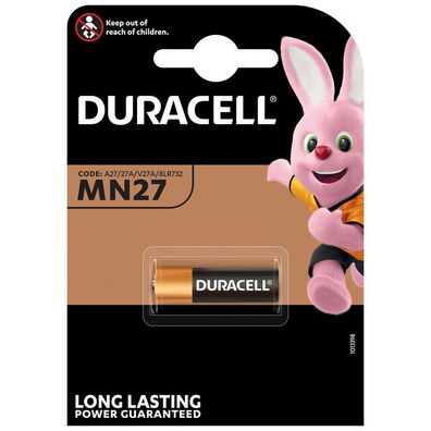 Duracell Batterie MN27 A27 LR27A GP27 L828 12V 18mAh ø 8x28mm
