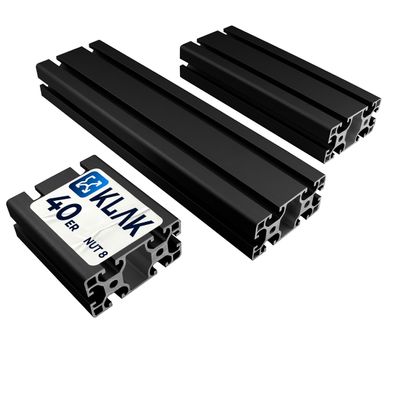 KLAK 40/80 - Aluprofil 40x80mm Nut 8 Aluminium Systemprofil Typ I 100mm-2000mm