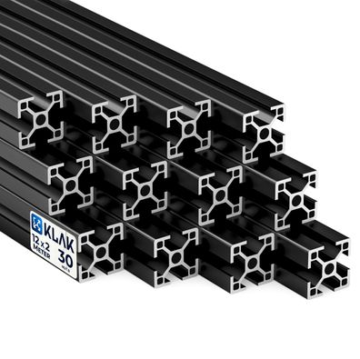 KLAK 30 - Aluprofil 12 Stück 30x30mm 2m System-, Montage-, Konstruktionsprofil