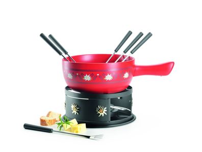 Käsefondue Set für 6 Personen, 11-teiliges Komplettset
