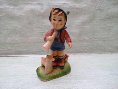 Figur Kunststoff Hongkong Junge mit Schaf ca 11cm